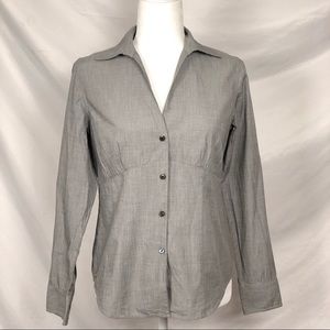 Talbots Grey Blouse
